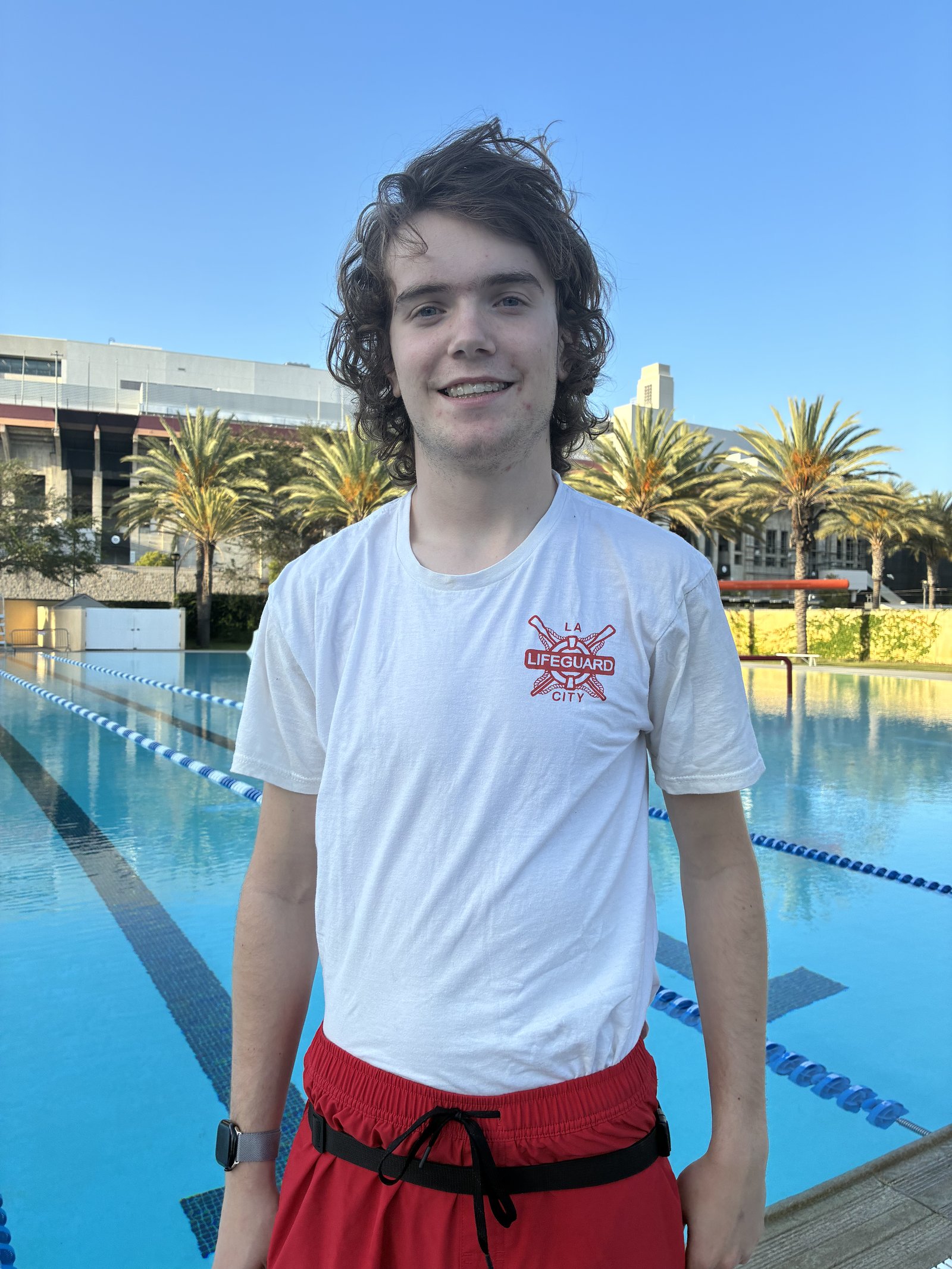 Jasper Halkowich, lifeguard at Expo Pool